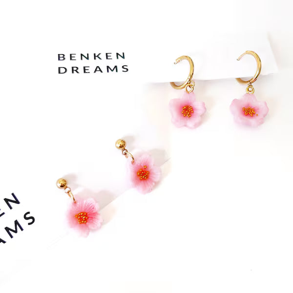 Handmade Cherry Blossom Earrings