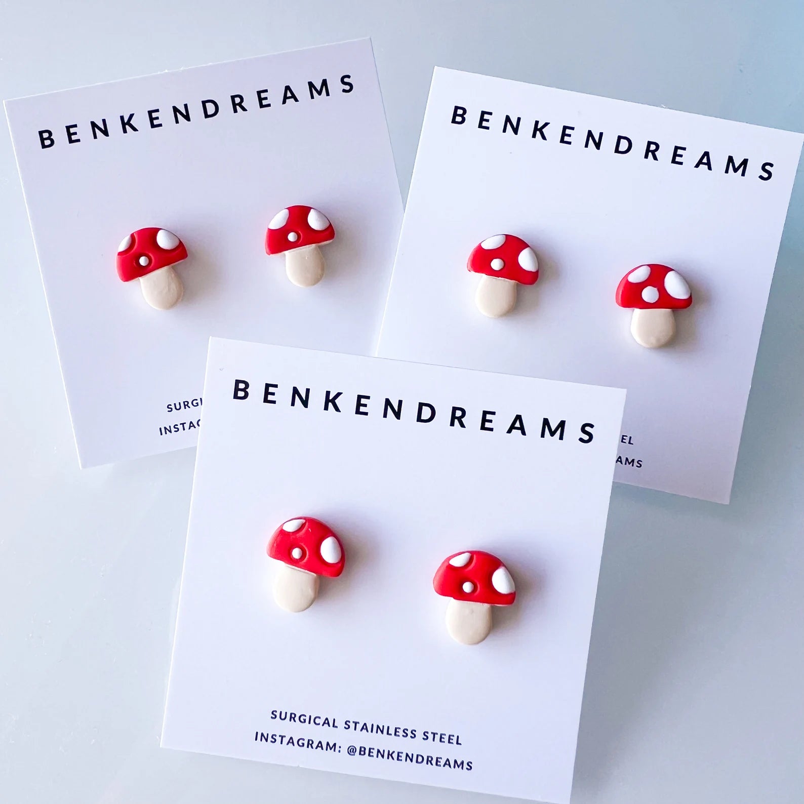 Mini Mushroom studs