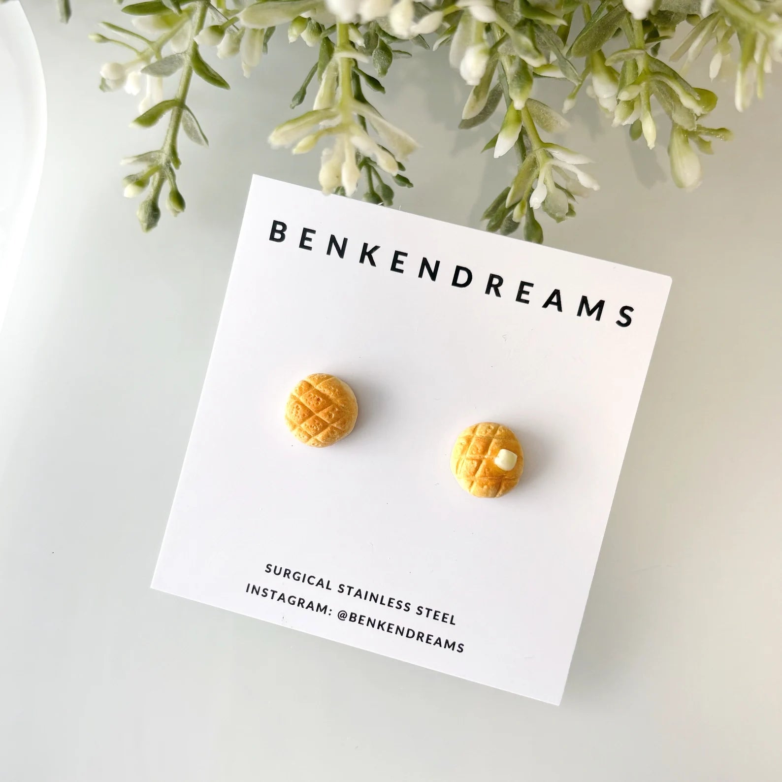 Melon Bun and Butter Earrings