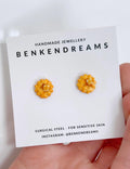 Mini Waffle Earrings