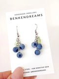 Blueberry Dangle Earrings