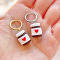 Hazelnut Chocolate Jar Earrings